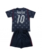 Otroške Nogometnih dresov Združene države Christian Pulisic #10 Gostujoči SP 2026 Kratki rokavi (+ hlače)